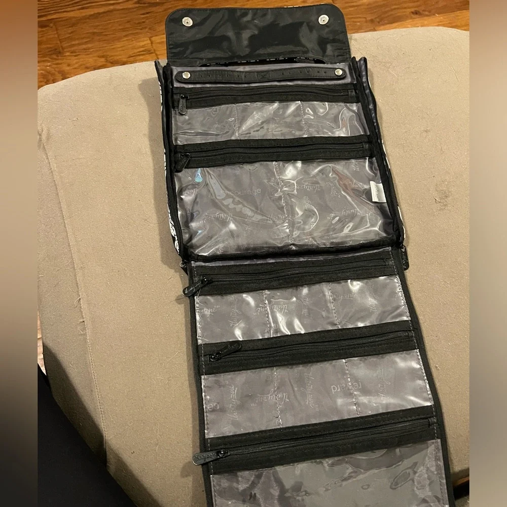 Thirty-One Black and White Travel Bag - Picture 2 of 5